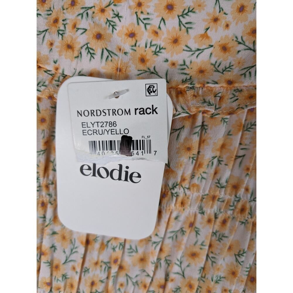 Elodie NWT crop top size small smocked peter pan collar - Picture 3 of 5